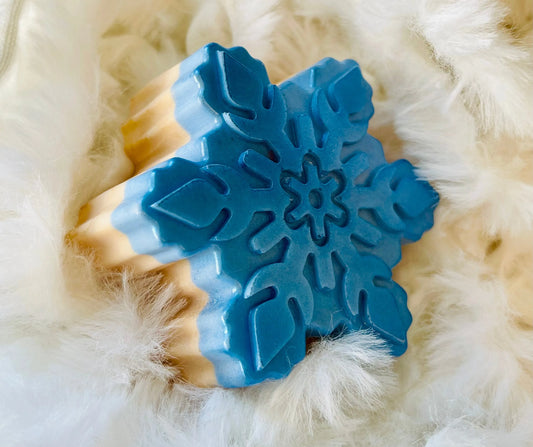 Snowflake Oatmeal Shea Soap | Natural Hand & Body Exfoliating Bar White Out