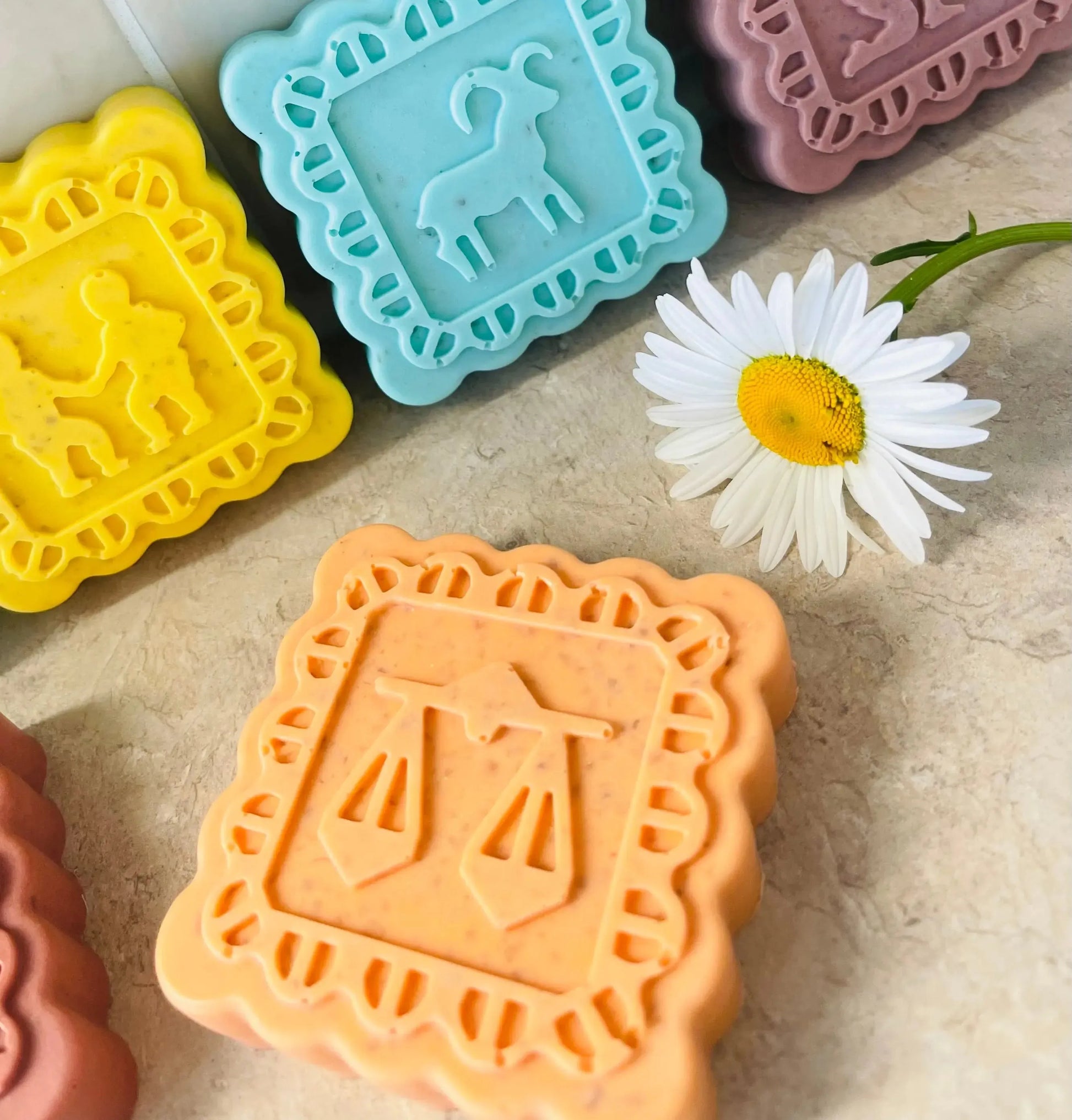 Zodiac Oatmeal Shea Soap | Custom Hand & Body Bar with Natural Exfoliation White Out